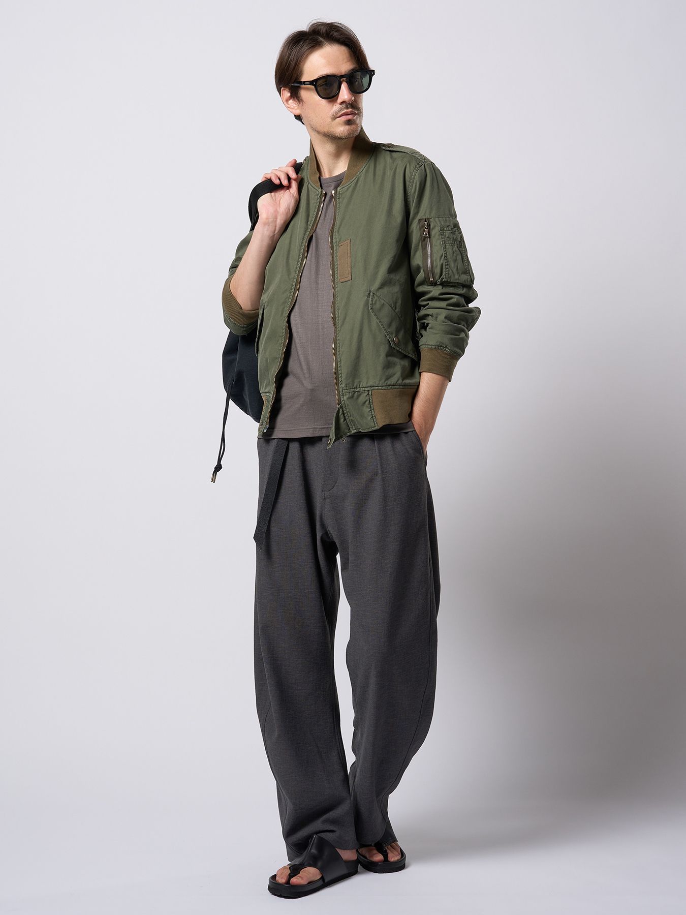 【予約品 9月23日(火) 締切】W-ring long belt / Wリング ロングベルト / ブラック