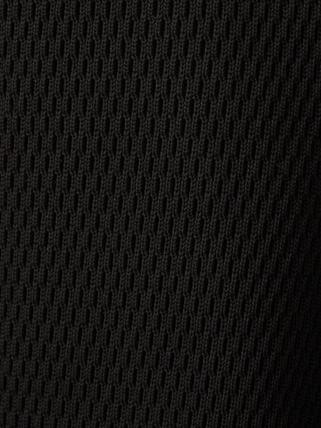 サーマルワッフル 長袖カットニット 黒【5351 POUR LES HOMMES】
