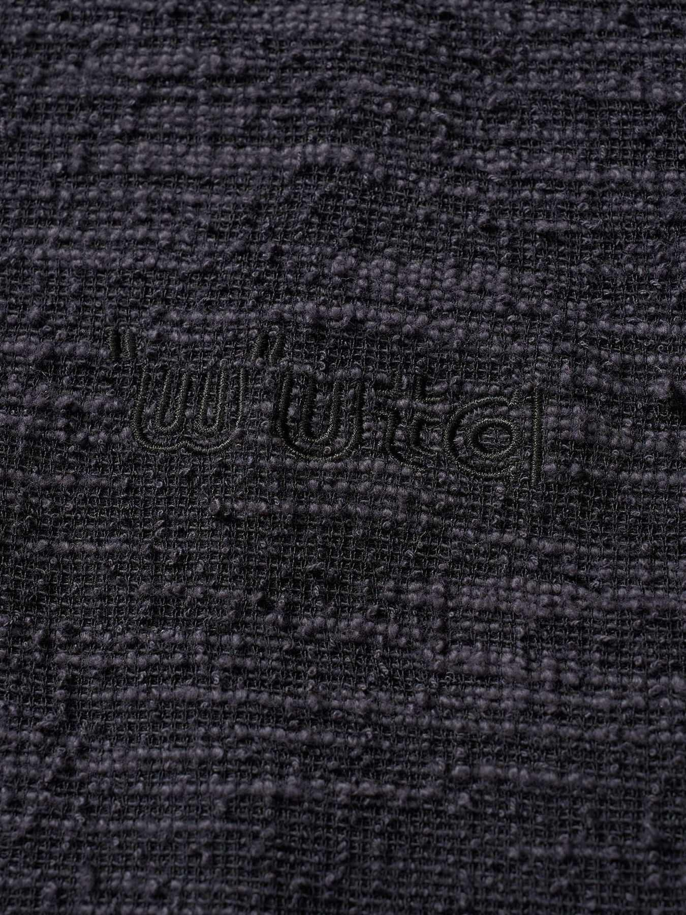 【予約品 1月25日(日) 締切】muta × wjk collection：knit jacquard relax parker / ニットジャガード リラックスパーカー / ブラック