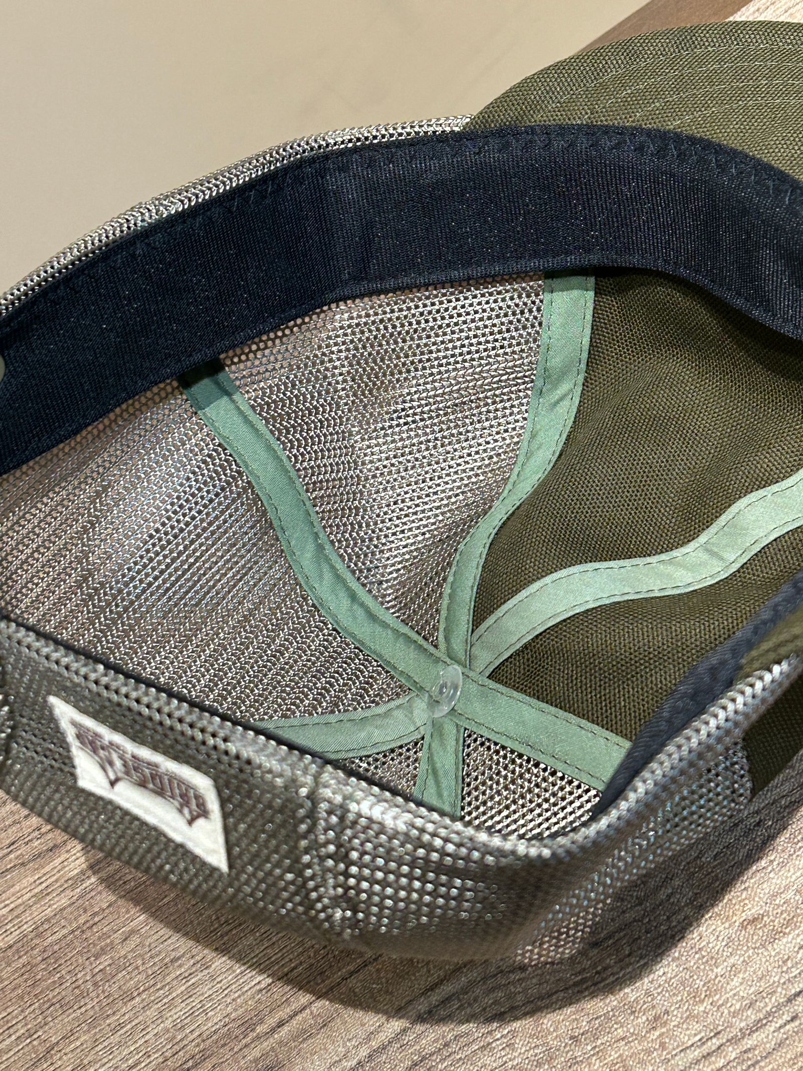 BRIDGE CAP TYPE1 MESHメッシュ カーキ【Mighty Shine】