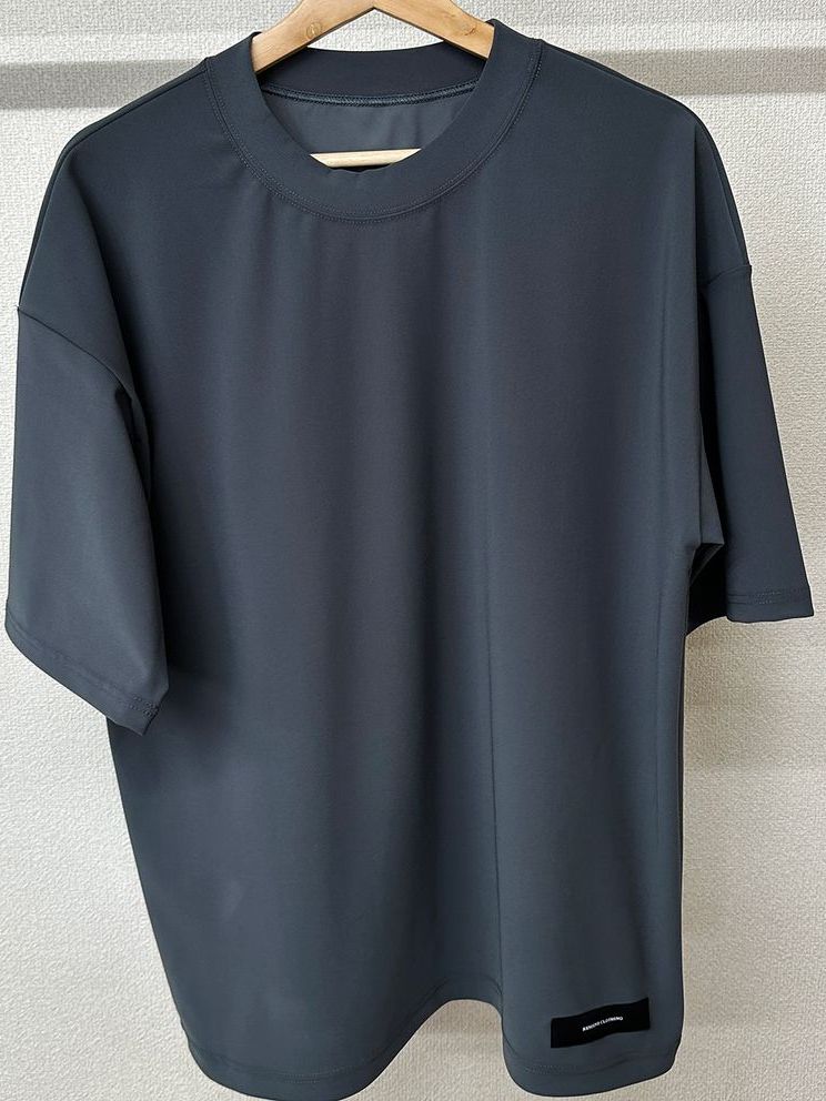 《予約品3月3日18：00締め》 OX JERSEY  OVER TEE / オーバーTシャツ / チャコール