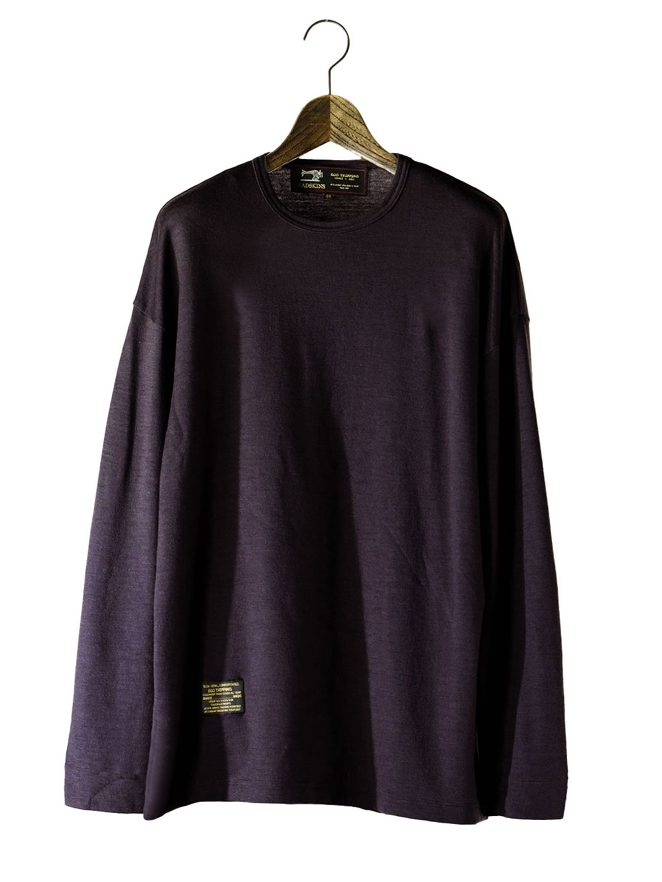 【予約品 7月5日(日) 締切】WASHABLE WOOL TEE / ウォッシャブルウールTシャツ / チャコール