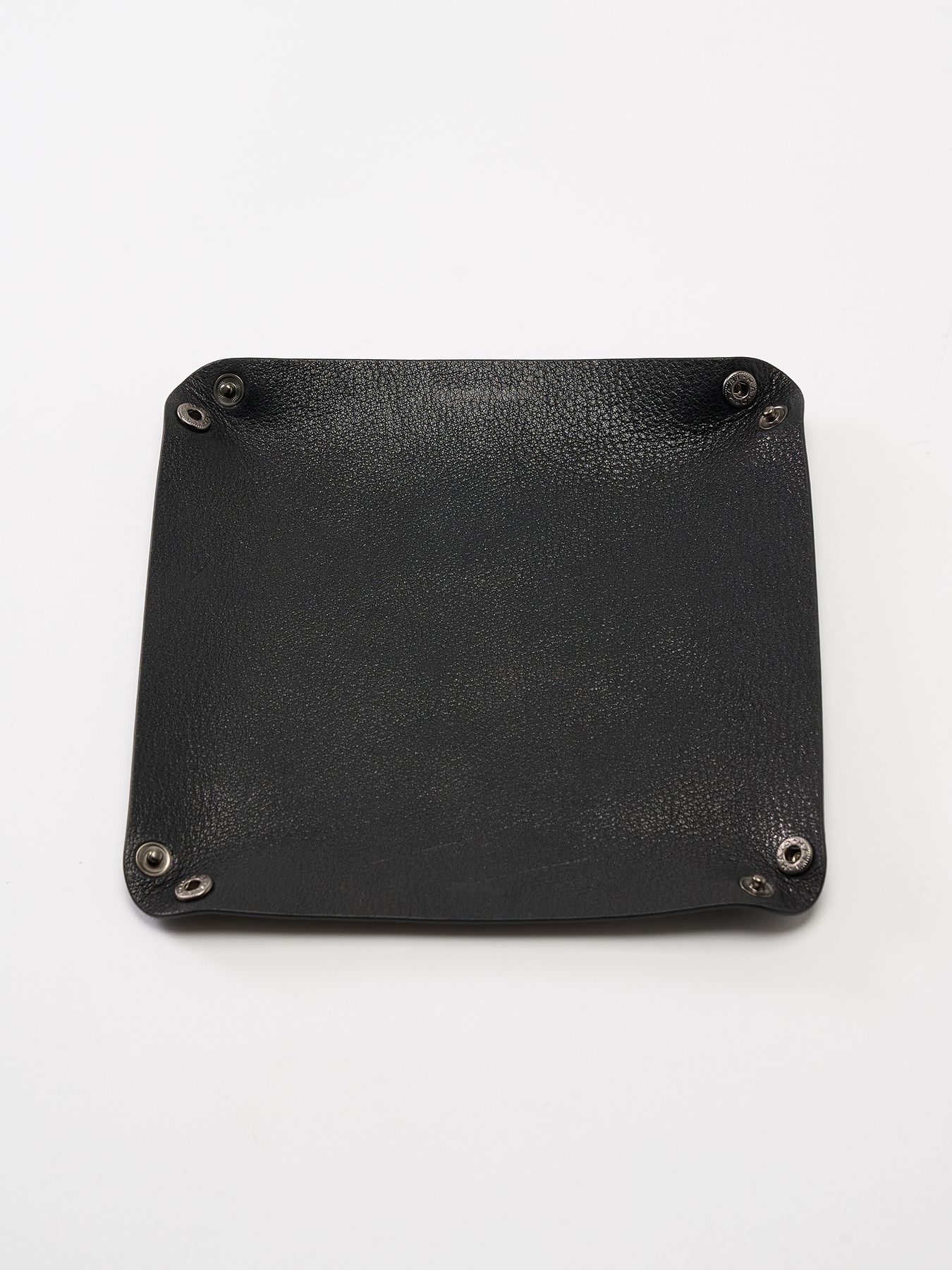 【予約品 】KOBE LEATHER square tray / 神戸レザー スクエアトレー / ブラック
