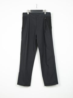 Spun Polyester Stretch Twill Pistol pants / ピストル パンツ / グレー×ブラック