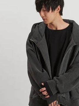 チェンジングニットフーデッドブルゾン 857010-360B / グレー【NO ID.】