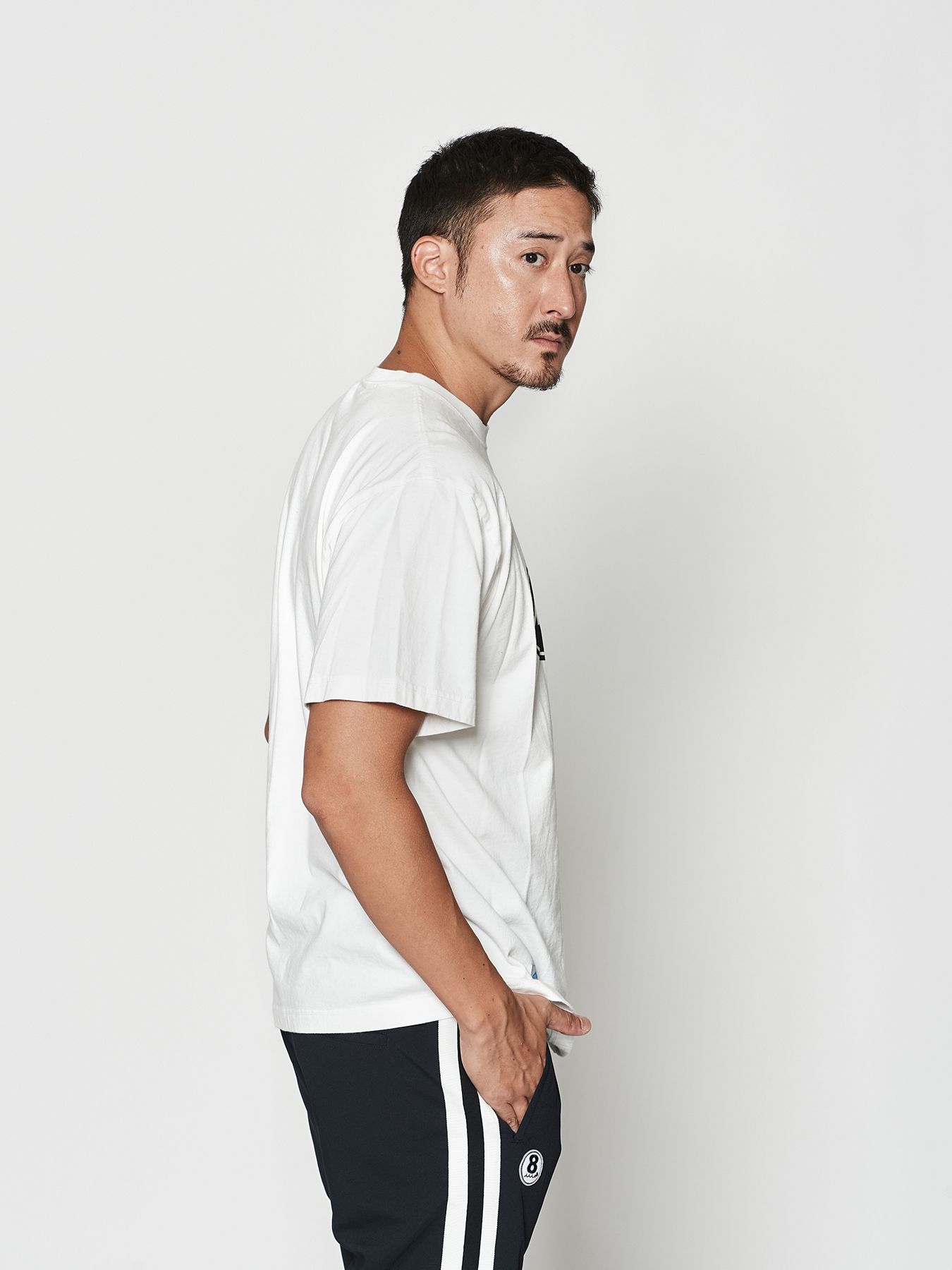 【予約品 10月9日(木) 締切】muta Aging Circle Logo Tee / Tシャツ / ホワイト【Acanthus × muta MARINE】