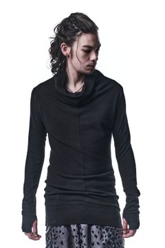 《予約品》 LooseHighNeck ハイネック SmoothKIMOU / Black 【kiryuyrik】 11月入荷予定