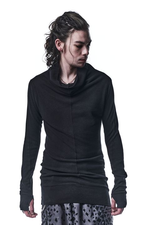 《予約品》 LooseHighNeck ハイネック SmoothKIMOU / Black 【kiryuyrik】 11月入荷予定