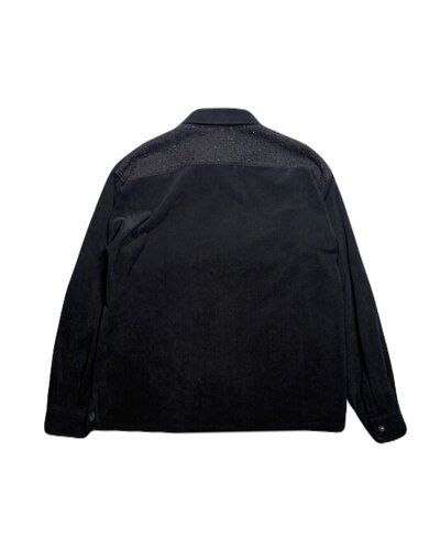 【予約品 】CORDUROY SH / コーデュロイ シャツクロスガンパッチ / ブラック[26FGS-02A]