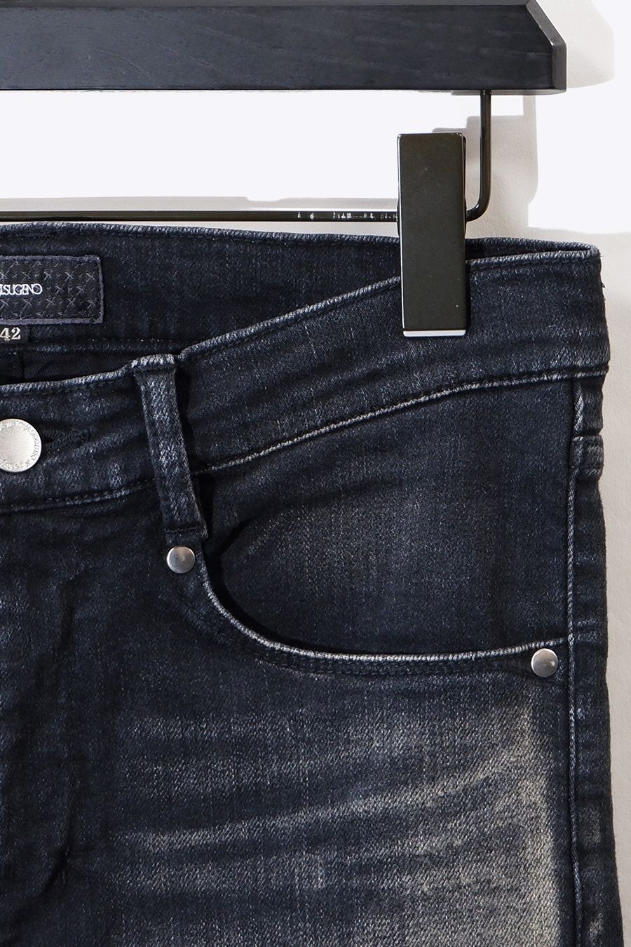 《2/9(水)締切 予約品》 USED加工ハイブリットデニムセミサルエルPT / BLACK 【ys Yuji SUGENO】 ~2月中旬入荷予定