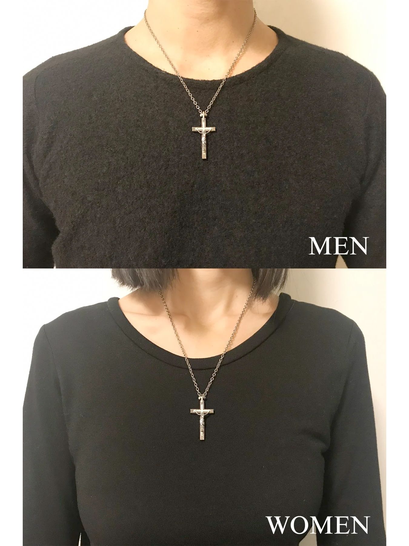 【予約品 10月12日(日) 締切】Silver925 TINY CROSS NECKLACE / タイニークロスネックレス（流木加工 / 鏡面磨き）