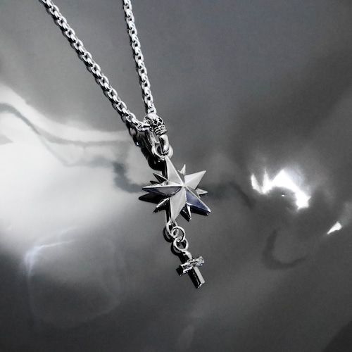 《受注生産》10P STAR with CROSS NECKLACE / 10ピークススター ウィズ クロスネックレス / 注文から2～4週間後入荷予定