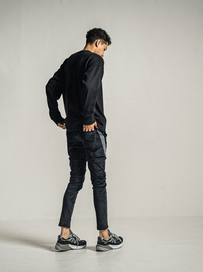 《予約9月1日18時締め》 velours TYLER PANTS  / 真冬仕様タイラーパンツ / ブラック