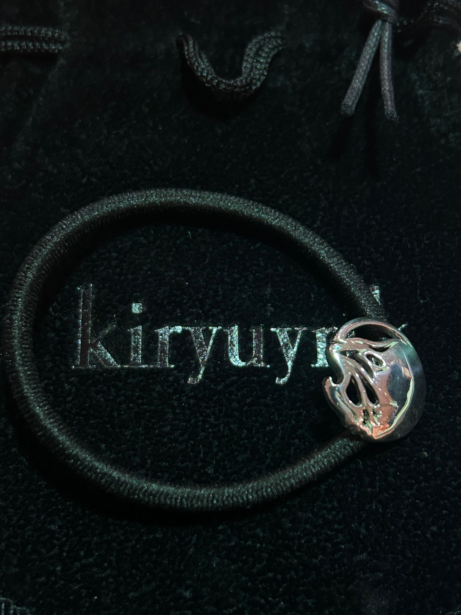 18mm Conch Hair Gomme /  18mm シルバー コンチョ ヘアゴム / シルバー925