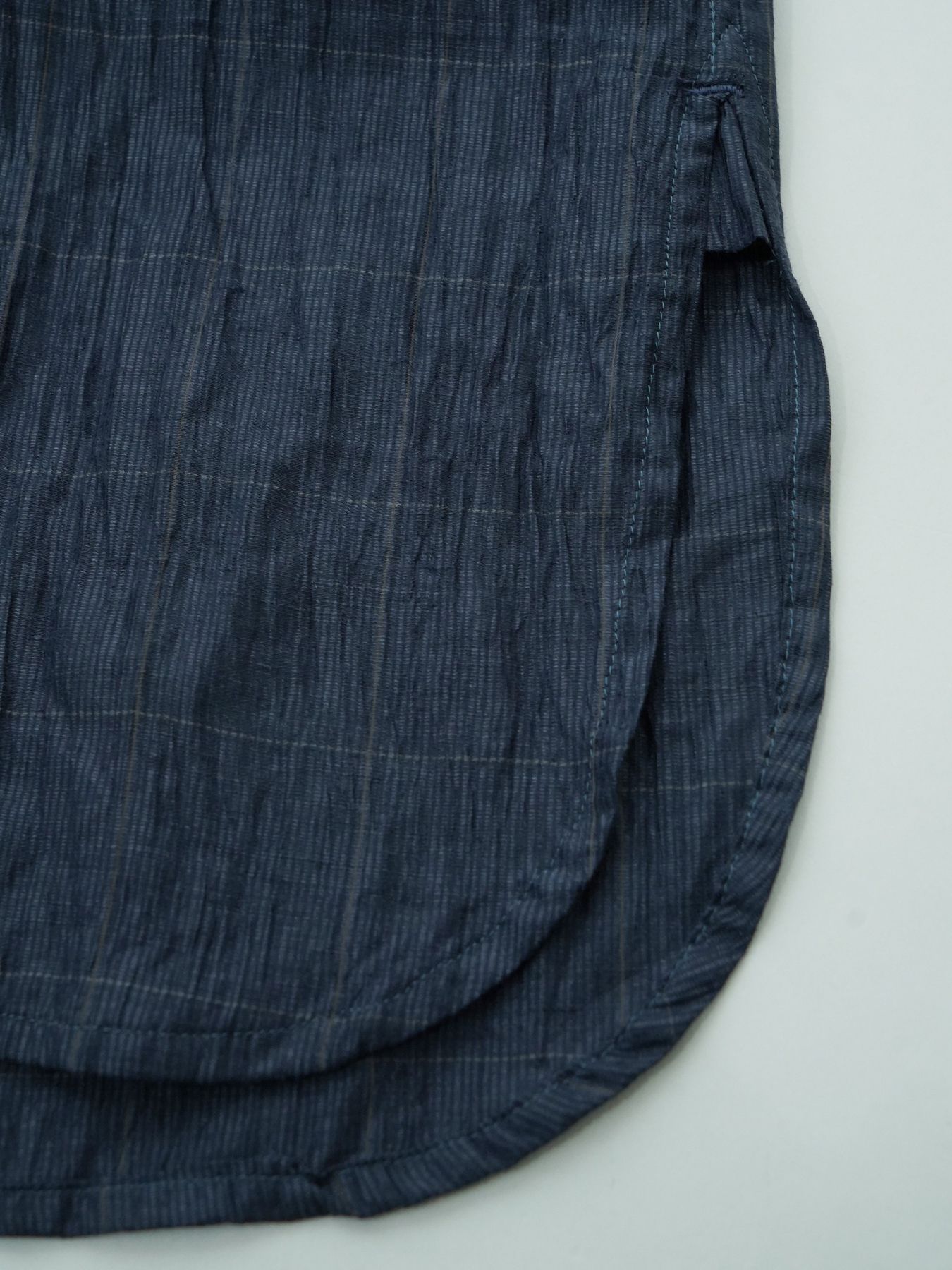 【予約品 2月1日(日) 締切】WAVEWASHER SHIRTS / ワッシャー加工シャツ / ネイビーチェック