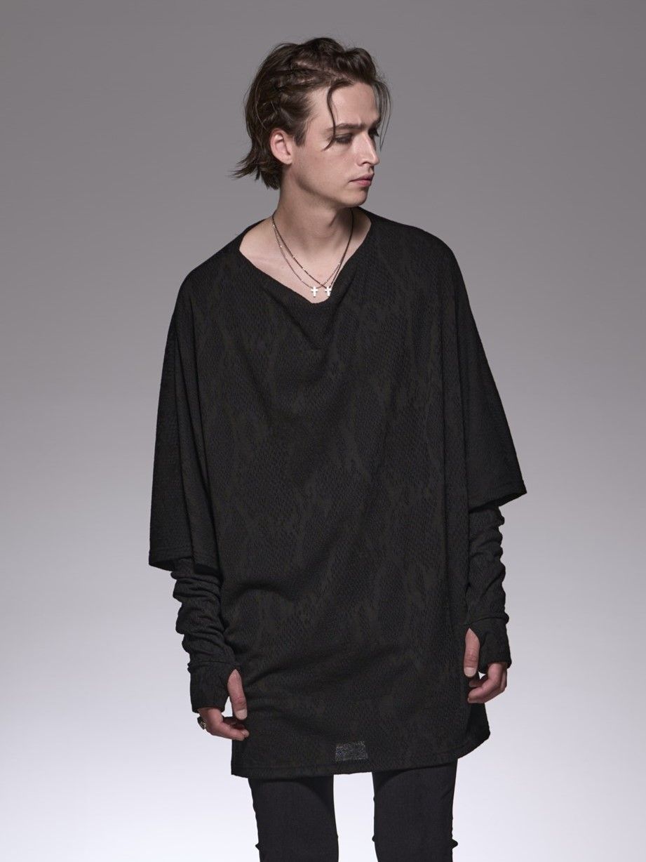 《予約品》 PythonJQD Jersey DolmanT / ドルマンTシャツ / ブラック