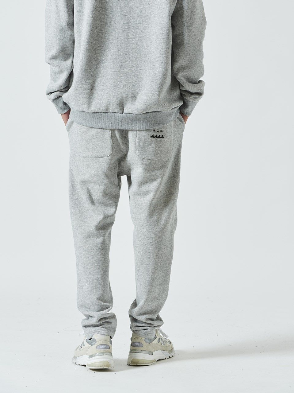 (予約品) muta Narrow Sweatpant / スウェットパンツ/ グレー 【Acanthus×muta】 10月上旬頃入荷予定