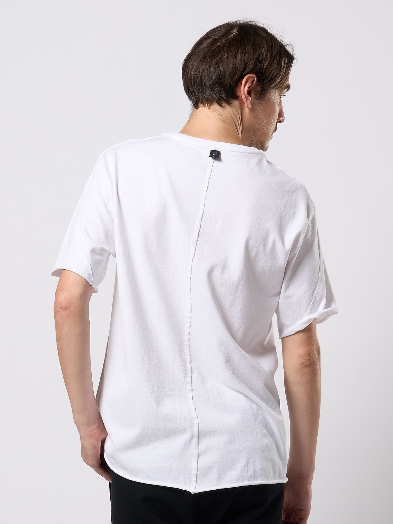 【予約品 9月23日(火) 締切】wide cut-off crew-neck S/S / ワイド カットオフ クルーネック ショートスリーブ / ホワイト