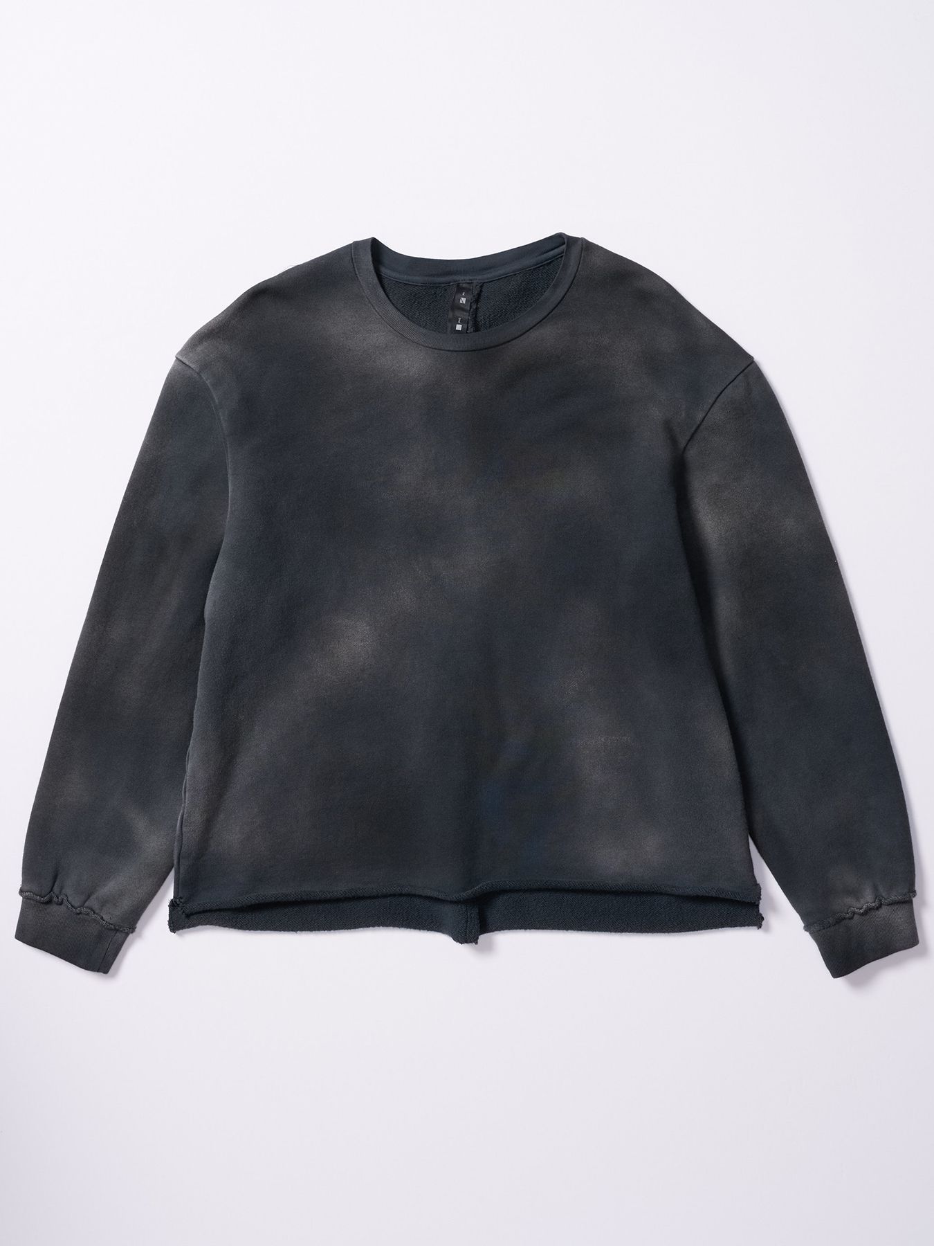 【予約品 4月19日(日) 18時締切】fade cut-off sweatshirt / フェード カットオフ スウェットシャツ / フェードブラック