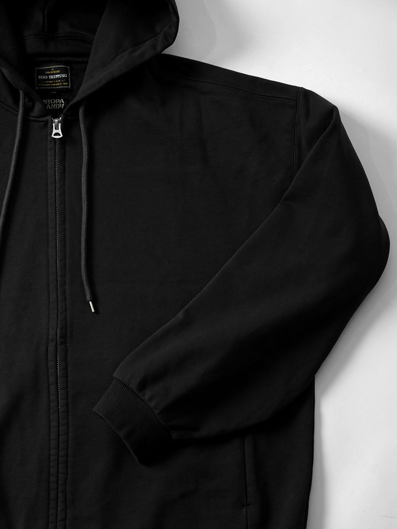 【予約品】MOLD-SWEATPARKA / スウェットジップパーカー / ブラック