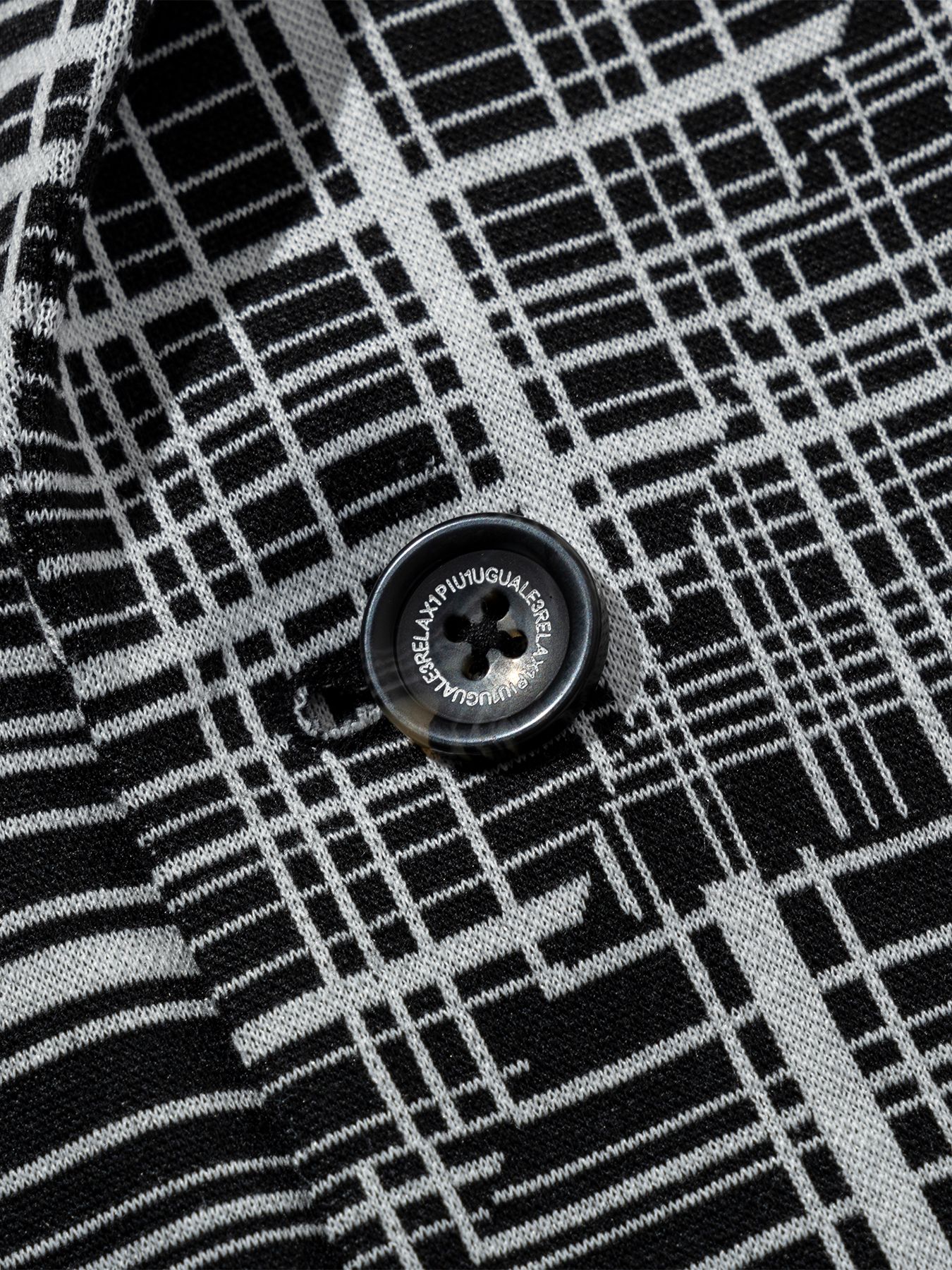 ジオメトリックダブルジャケット / ブラック