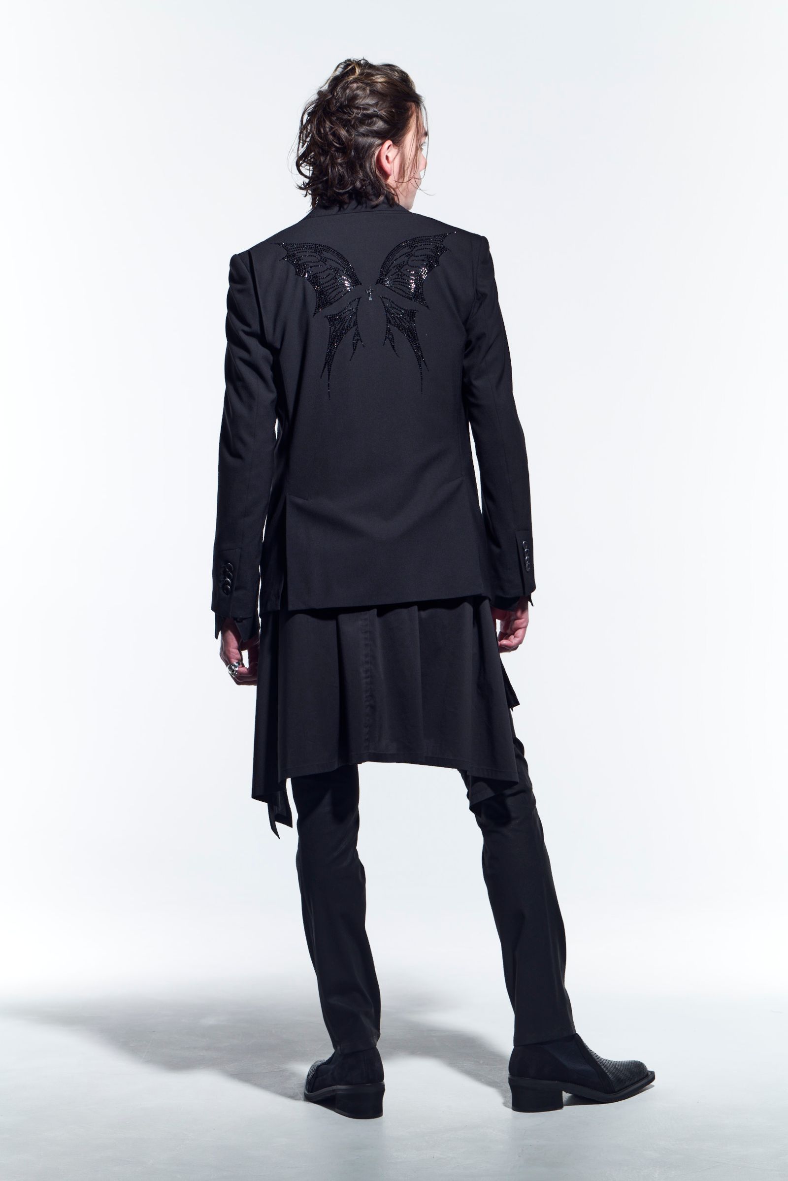 《予約品》 Jacket JetSWAROFSKY テーラードジャケット TWS-Stretch / Black 【kiryuyrik】 1月入荷予定