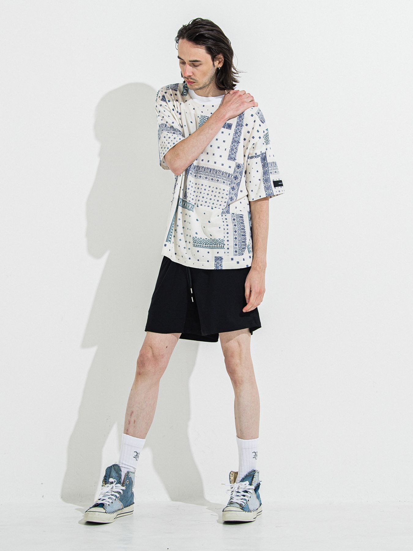 【予約品 】TV NYLON SHORTS / ティーヴィーナイロンショーツ / ブラック