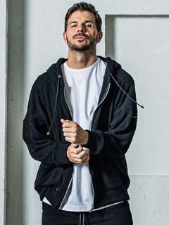 《予約11月17日19時締め》 MOLE YARN PILE zip loose hoodie / ジップフーディブ / ブラック