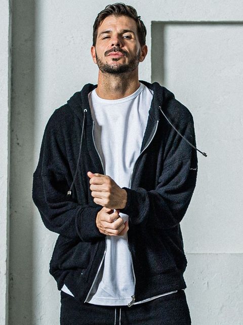 《予約11月17日19時締め》 MOLE YARN PILE zip loose hoodie / ジップフーディブ / ブラック