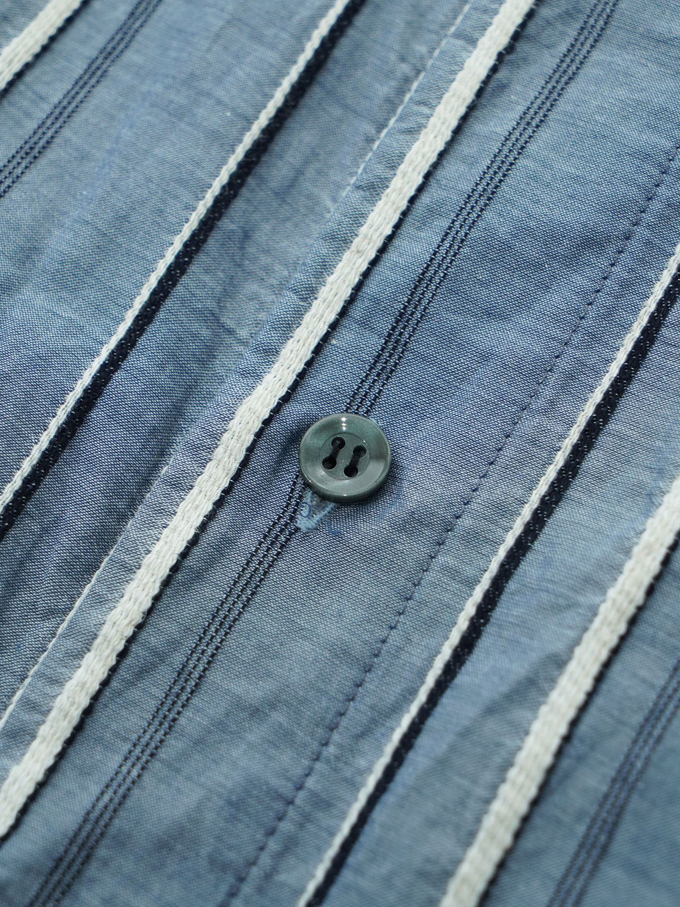 【予約品 2月1日(日) 締切】BORDERPULLOVER / オーバーサイズ プルオーバーシャツ / サックス