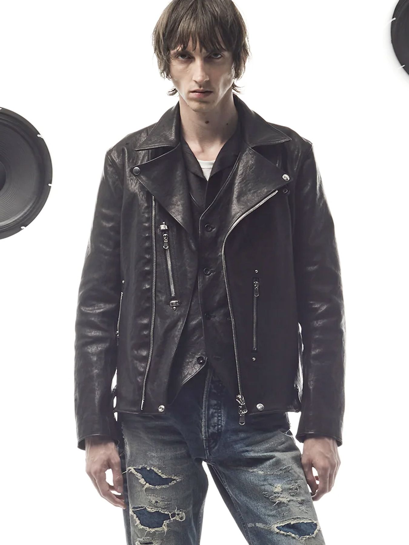 【予約品 4月6日(月) 締切】《Grand Fit》Pit Vegetable Full Tanned Shrunken Horsehide Double Riders / フルタンニン ピット鞣し シュリンク ホース ハイド ダブルライダース / HI-FLYER