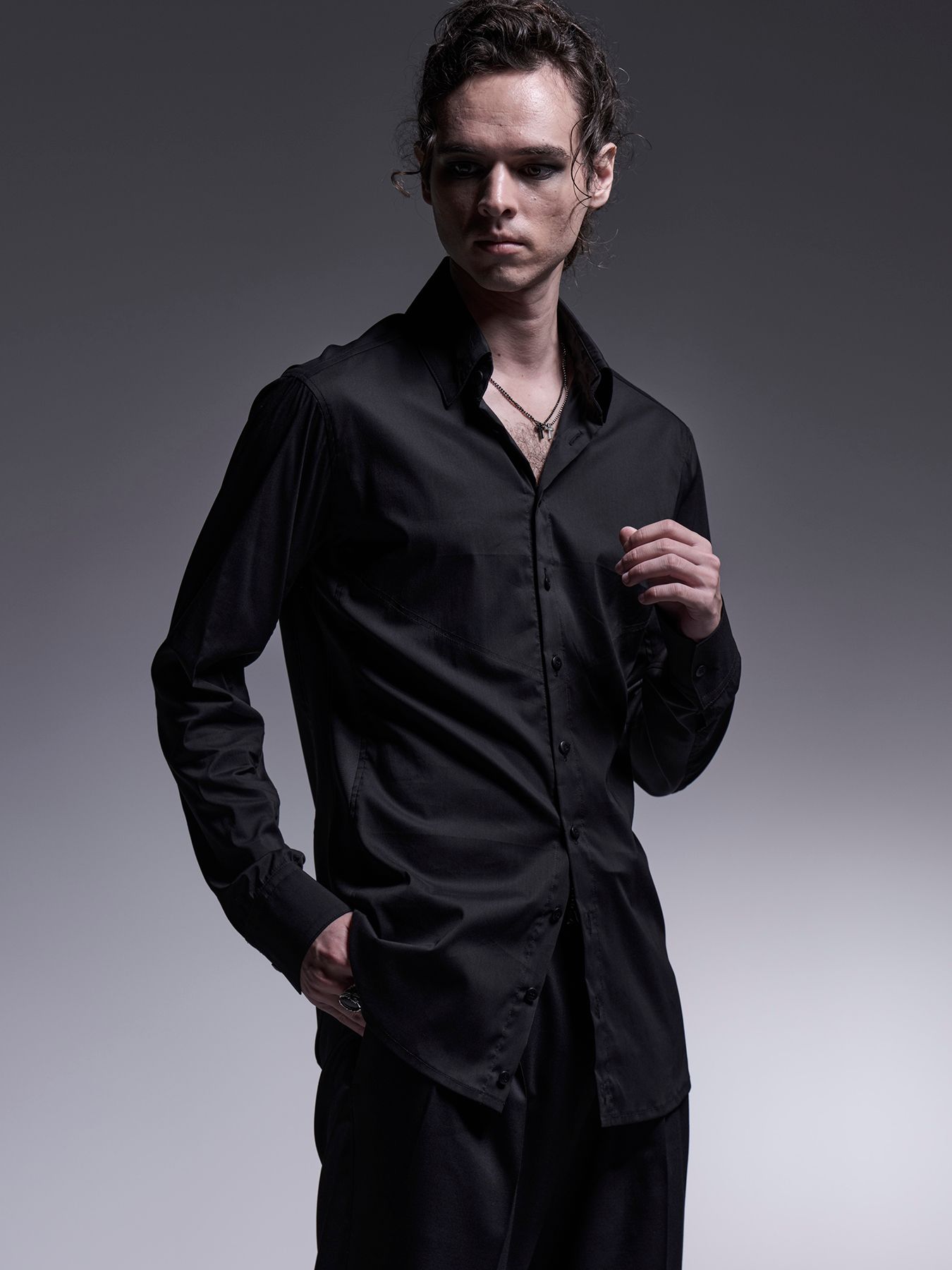 【予約品 7月13日(日) 締切】Side Rib Shirt / サイドリブシャツ / ブラック