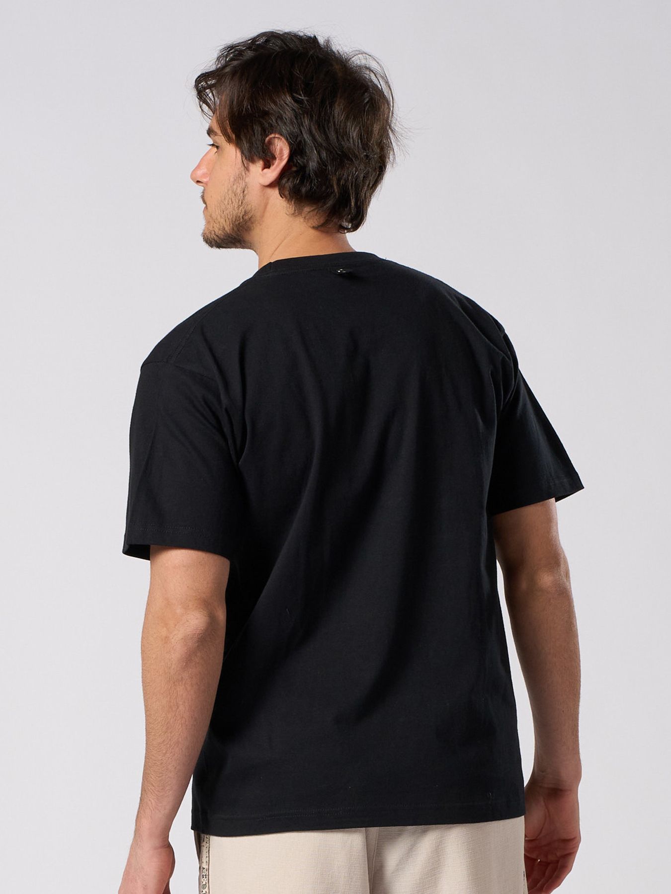 【予約品 1月25日(日) 締切】graphic-T collection：bandana panel heart T / バンダナパネル ハート Tシャツ / ブラック