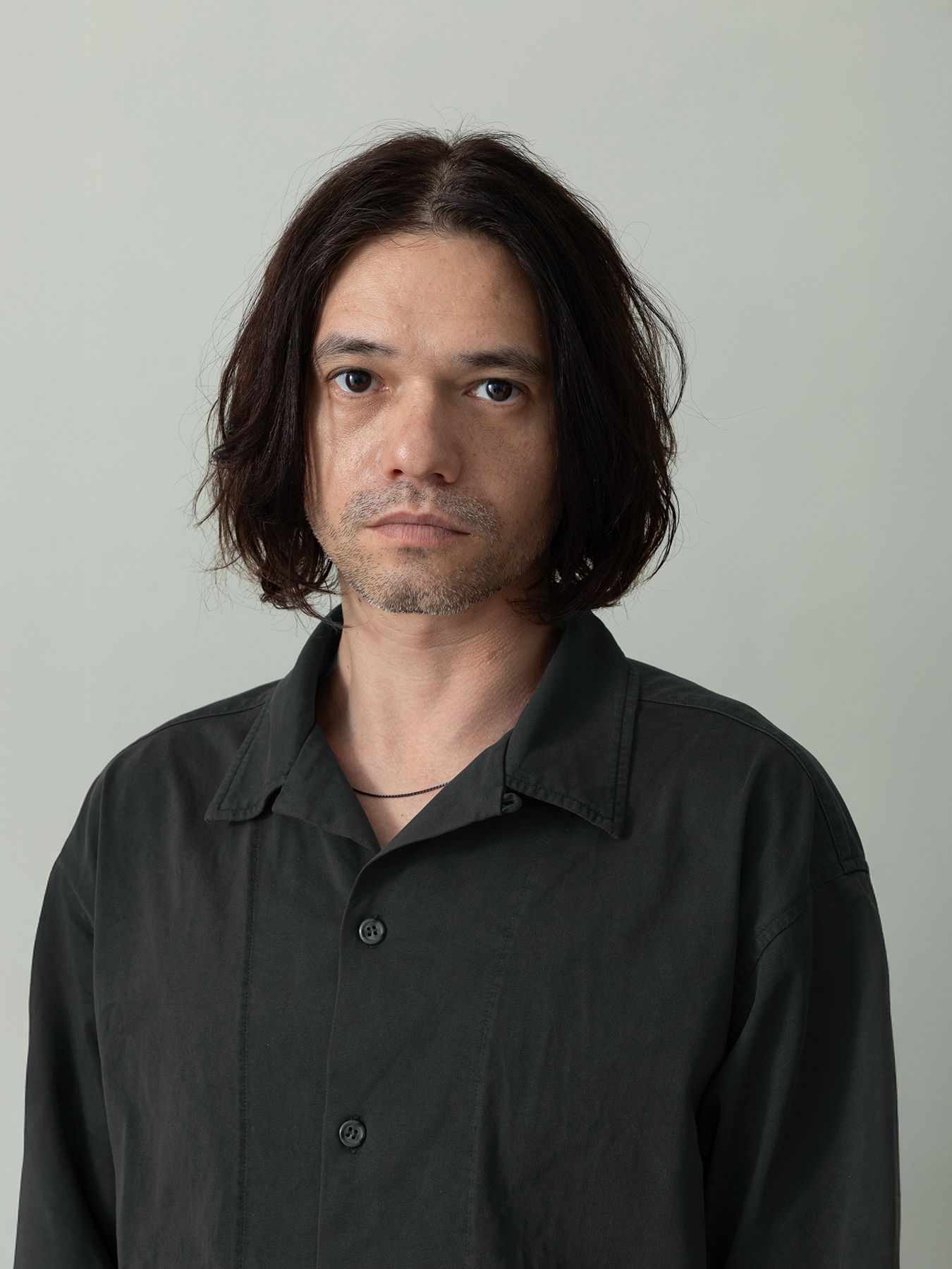 【予約品 2月1日(日) 締切】CUTSHIRTS / オープンカラーシャツ / グレー