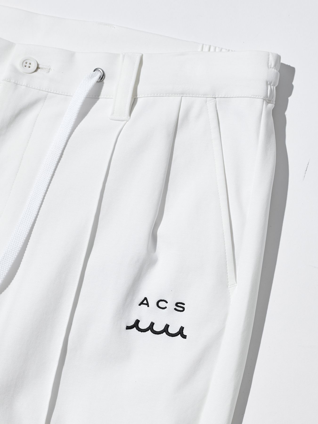 【予約品 10月9日(木) 締切】muta Easy Tight Slacks / イージータイトスラックスパンツ / ホワイト【Acanthus × muta MARINE】