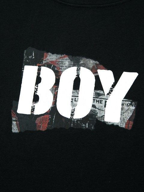 COLLAGE GRAPHIC TEE / Tシャツ / ブラック 【BOY LONDON】