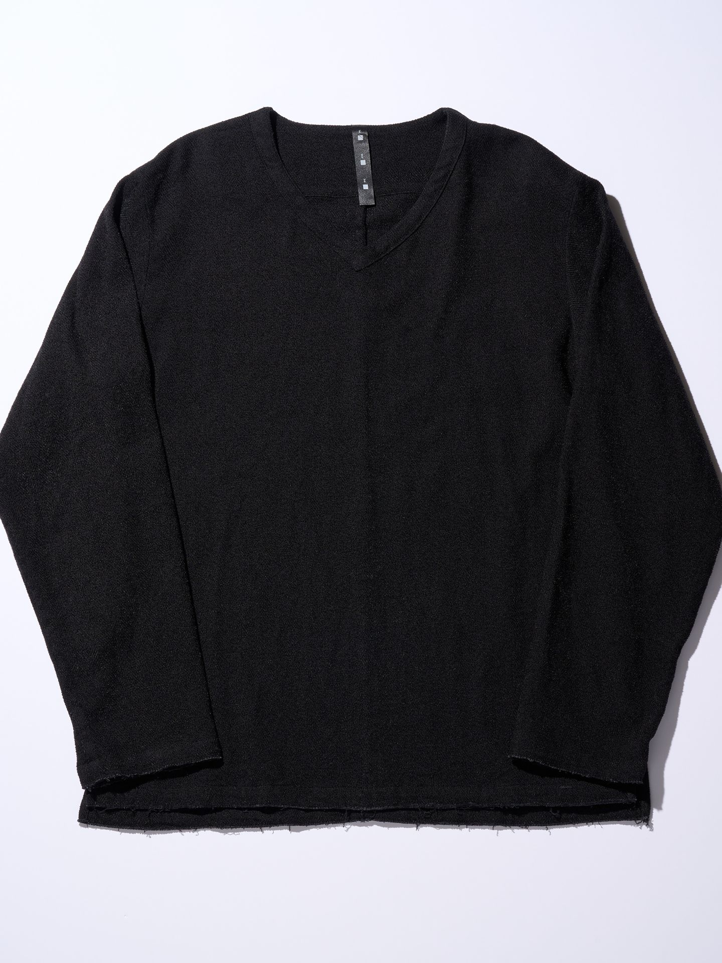 【予約品】 V-neck pullover shirt / Vネックプルオーバー / ダークチャコール