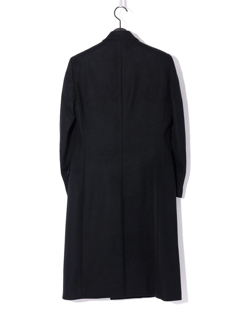 Lamb Beaver wool Semi-double Long Chester Coat / ブラック 【ys Yuji SUGENO】