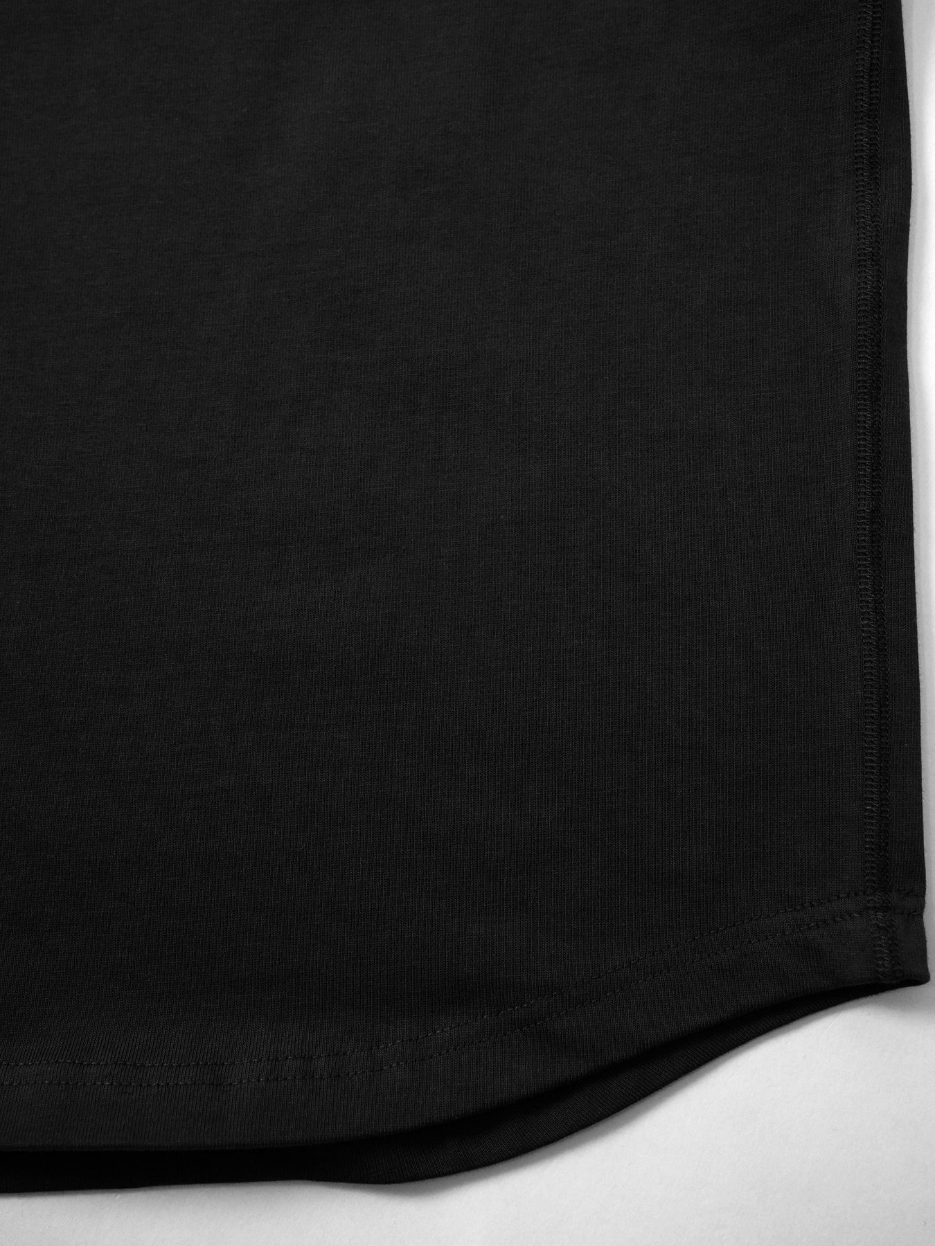 【予約品】FLATSEAMME-HENLEY / ヘンリーネックカットソー / ブラック
