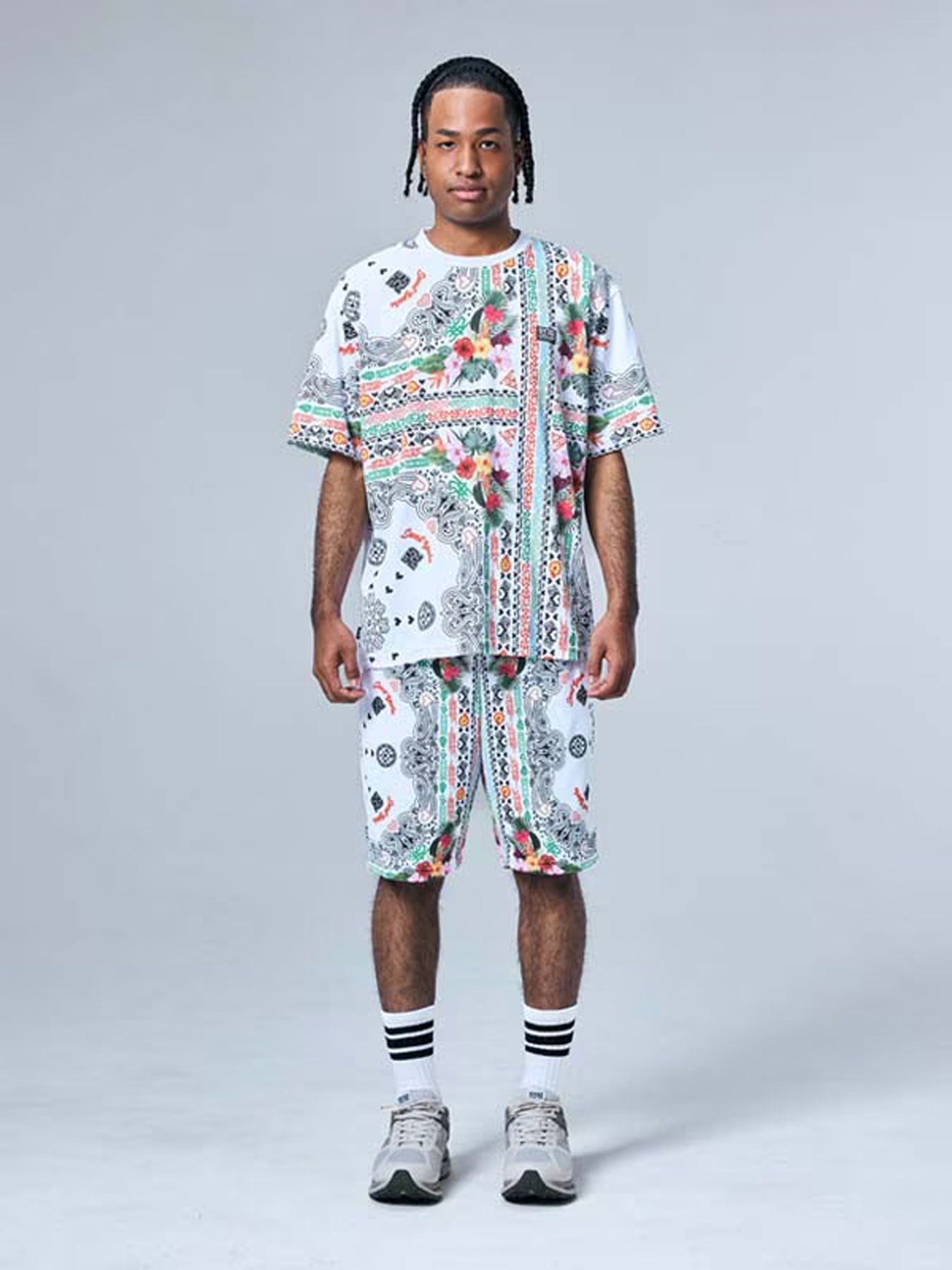 RESORT PAISLEY TEE / リゾート ペイズリー Tシャツ / ブラック【SY32 by SWEET YEARS GOLF】