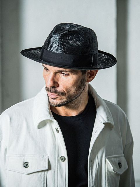 《予約品11月17日19時締め》 STEVIE STRAW HAT / ストローハット / ブラック