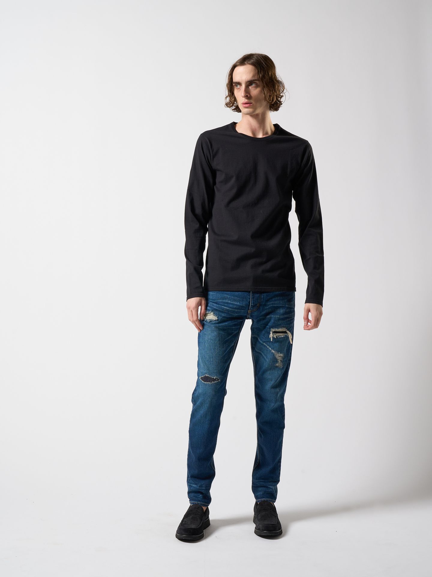 【予約品】 tight straight selvedge denim(used) / タイトストレートデニム / used