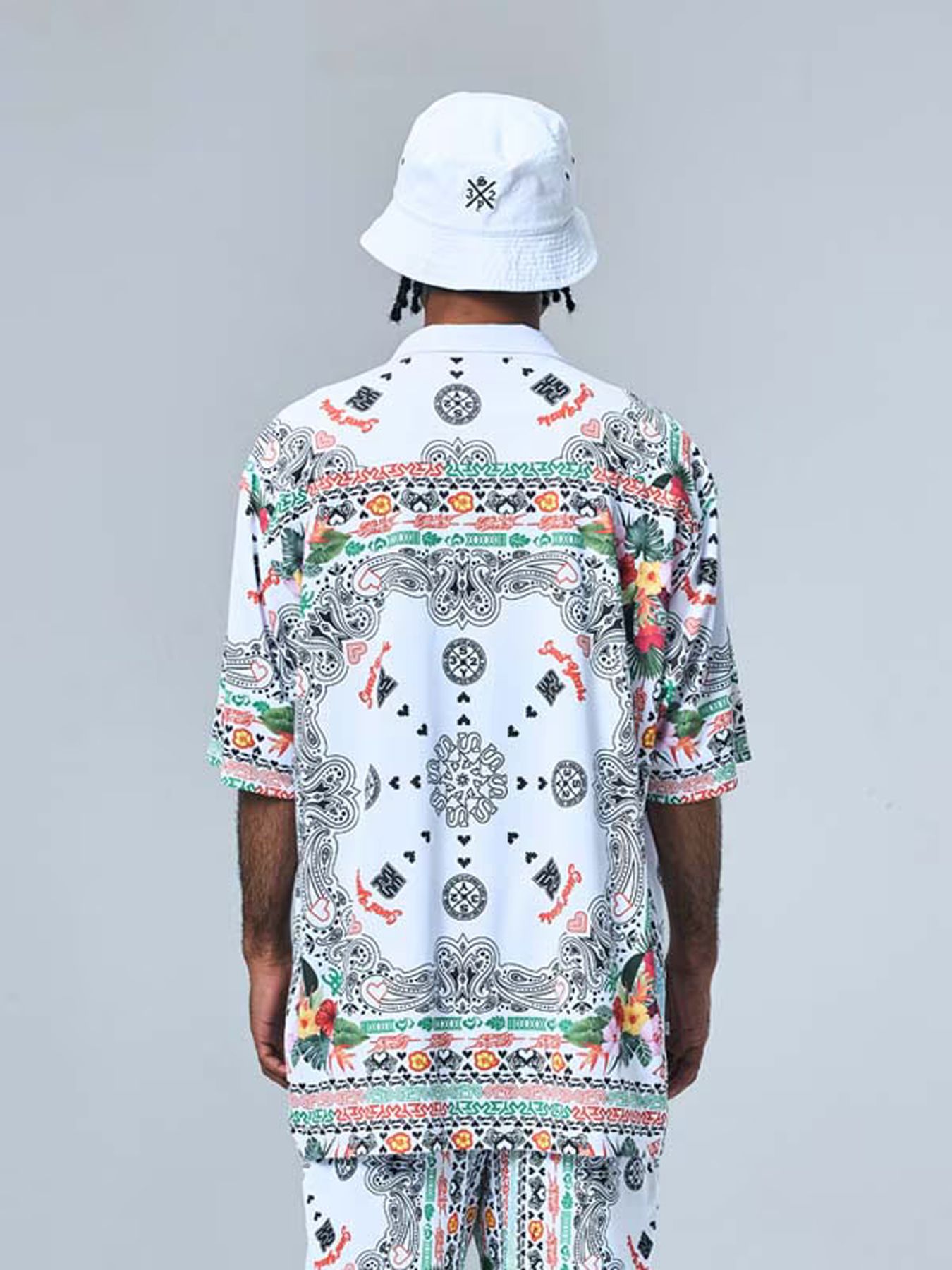 RESORT PAISLEY SHIRTS / リゾート ペイズリー シャツ / ホワイト【SY32 by SWEET YEARS GOLF】