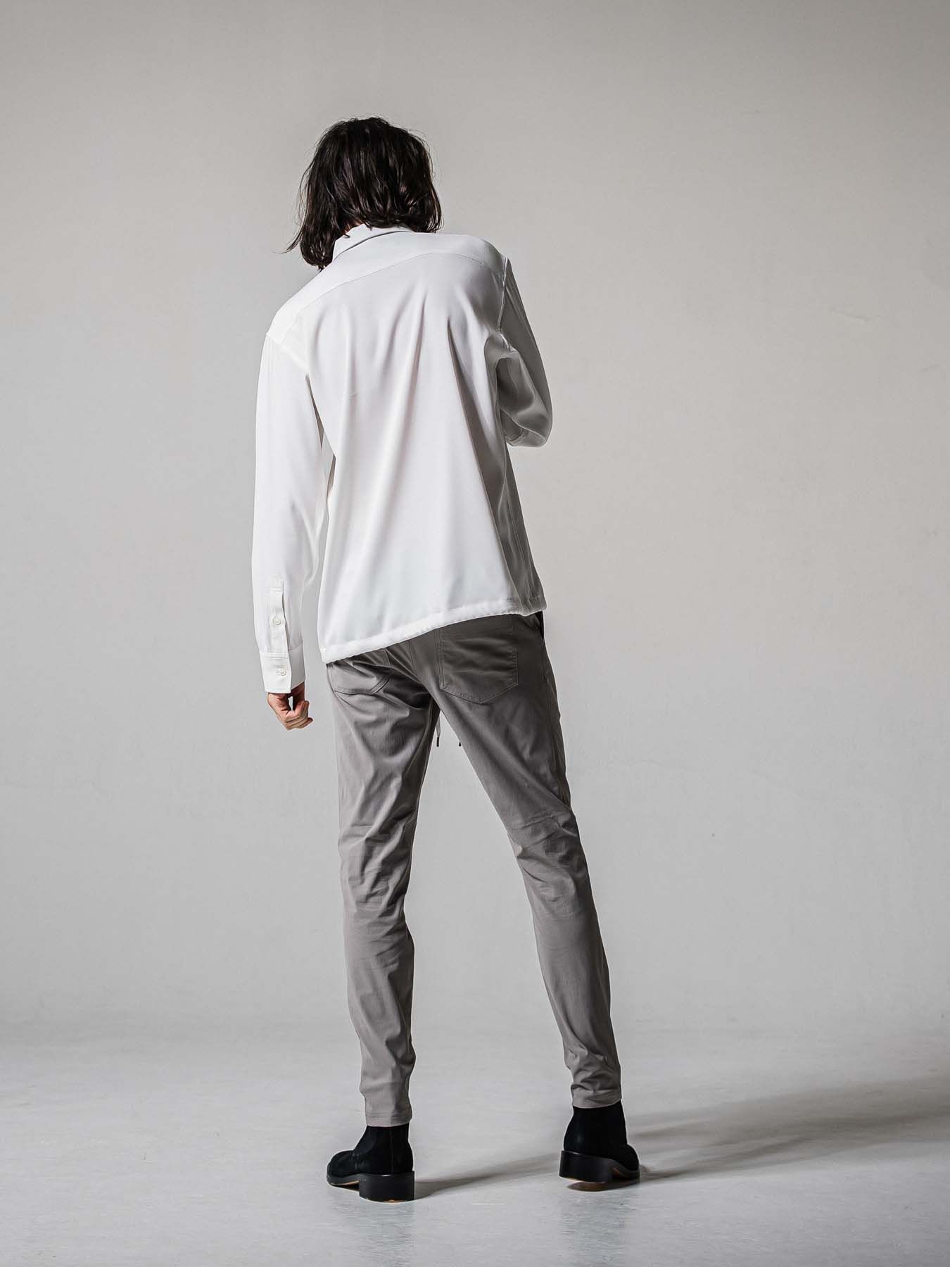【予約品 11月16日(日) 締切】CHRIS EASY TUCK PANTS / スラックス イージーパンツ / グレー