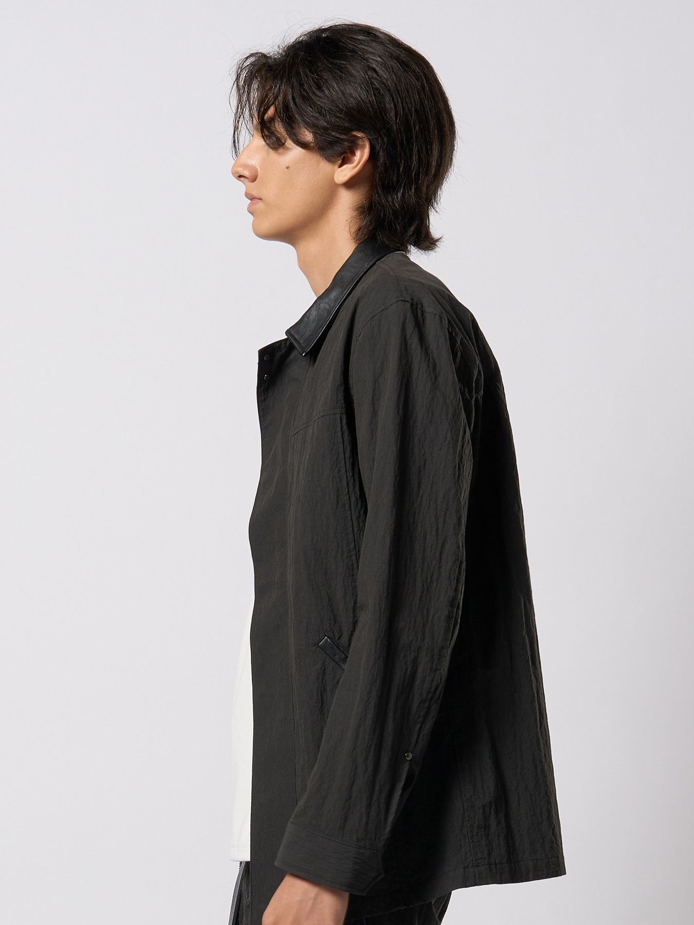 【予約品 9月23日(火) 締切】zip coverall jacket / ジップ カバーオール ジャケット / チャコールブラック