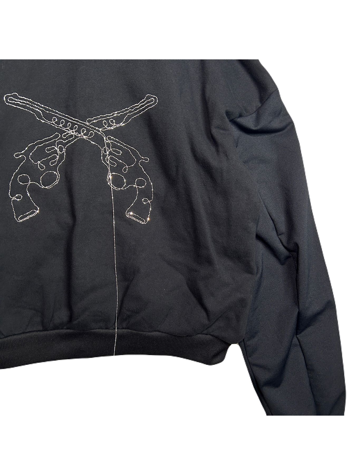 【予約品 8月10日(日) 締切 】WOMENS BALL CHAIN HOODIE / ボールチェーン フーディー / ブラック
