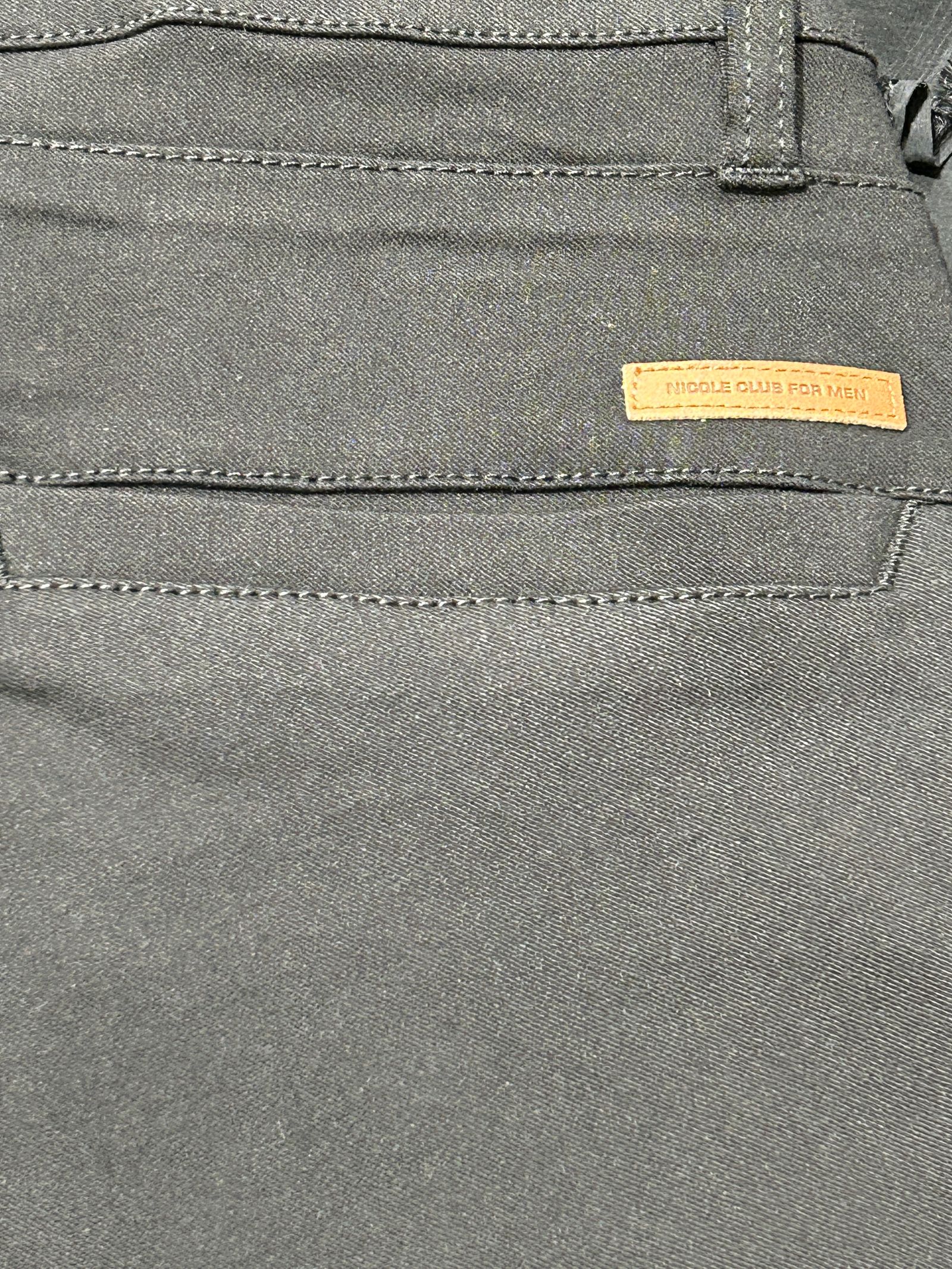 ガムストレッチ 撥水加工パンツ BLACK【NICOLE CLUB FOR MEN】