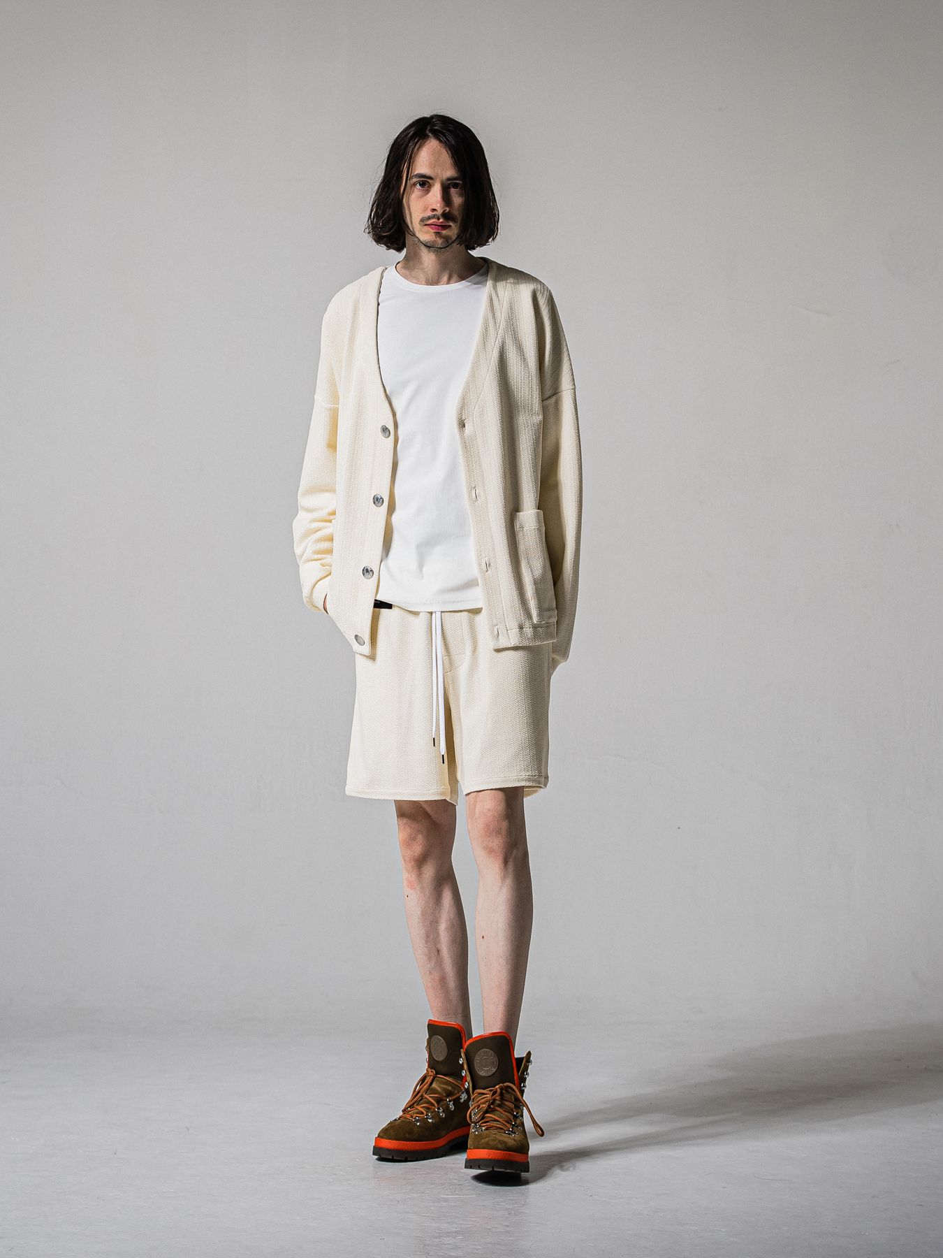 【予約品 11月16日(日) 締切】BLISTER KNIT C/D / ブリスターニットカーディガン  / オフ