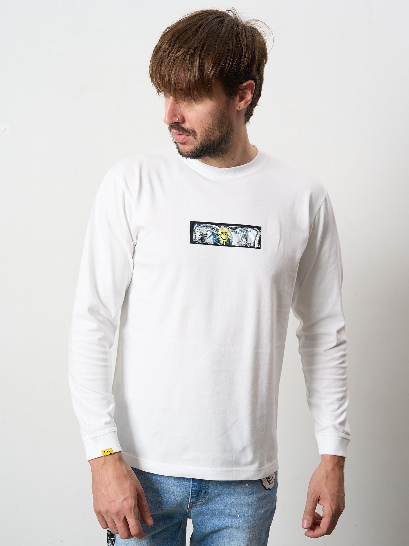【予約品 】 5.6ozコットン天竺 YOU GOT THIS シークインLS Tシャツ / ホワイト
