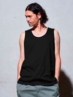 【予約品 11月9日(月) 締切】SMOOTH TANK / スムースタンクトップ / ブラック